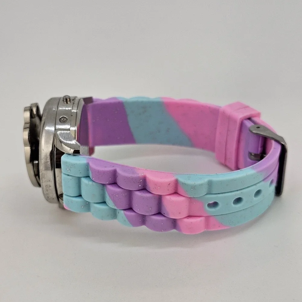 Disney Minnie Mouse Unicorn Spinner Digital LCD Kids Watch 36MM New‎ Battery